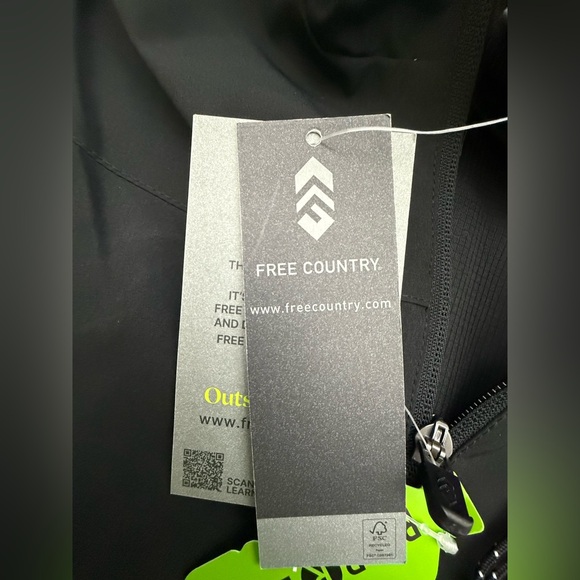 Free Country Repreve Black Jacket Men’s Size Medium - Picture 8 of 12